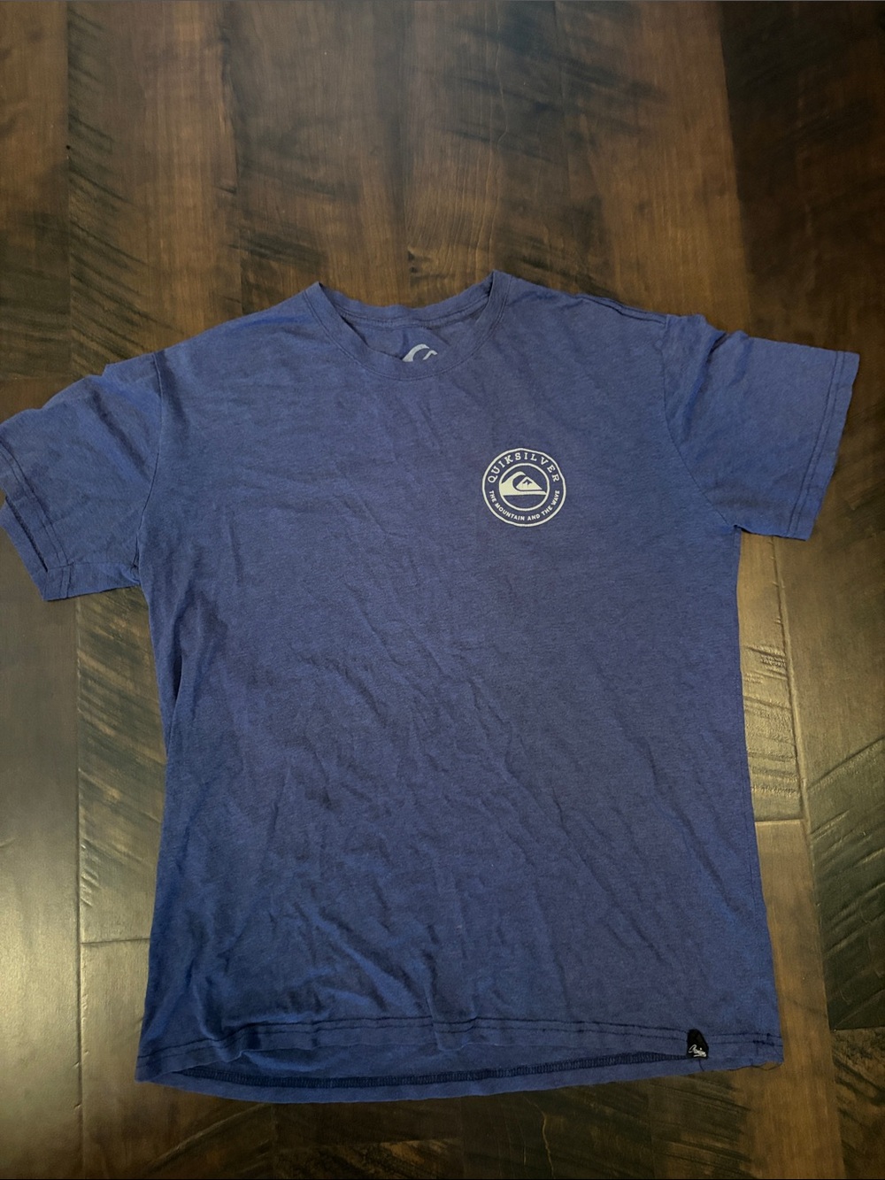 Quiksilver Navy Blue Short Sleeve Logo Tee